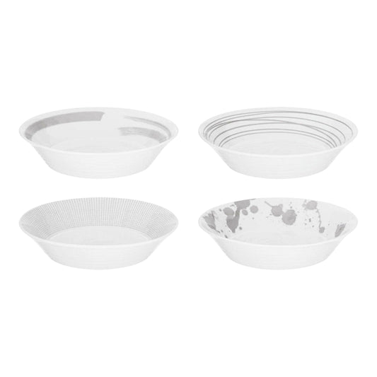 Royal Doulton Pacific Stone Pastabord Set 23 cm 4 Stuks