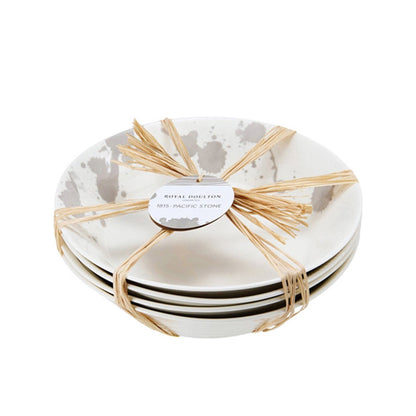 Royal Doulton Pacific Stone Pastabord Set 23 cm 4 Stuks