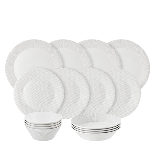 Royal Doulton Pacific Stone Serviesset Dots 16-Delig