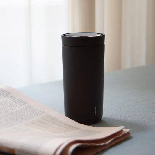 Stelton To Go CliCk Thermosbeker Soft Black 0,4 L