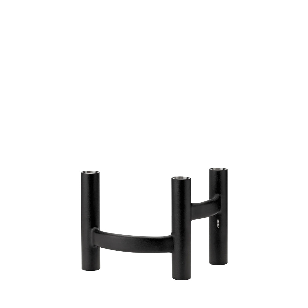 Stelton Ora Kaarsenstandaard Zwart