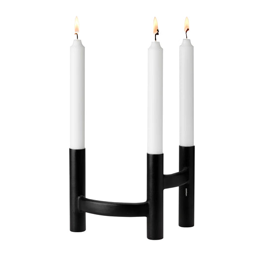 Stelton Ora Kaarsenstandaard Zwart