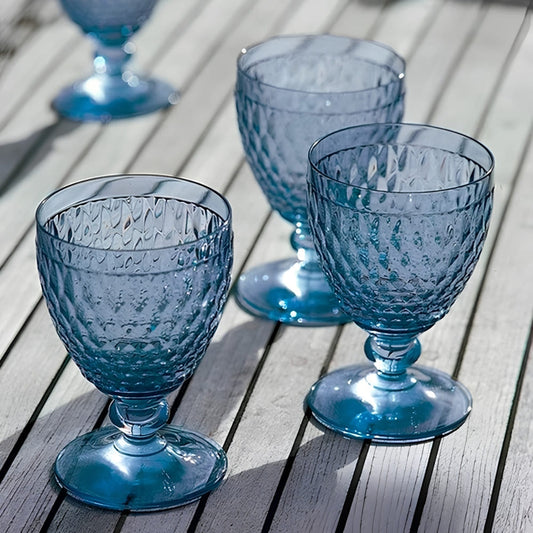 Villeroy & Boch Boston Colour Blue Waterglas op voet
