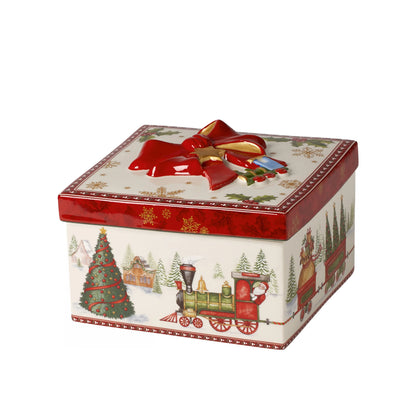 Villeroy & Boch Christmas Toy's Voorraaddoos Vierkant Trein Medium