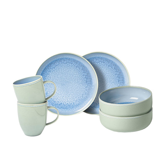 Villeroy & Boch Crafted Blueberry Ontbijtset 6-Delig