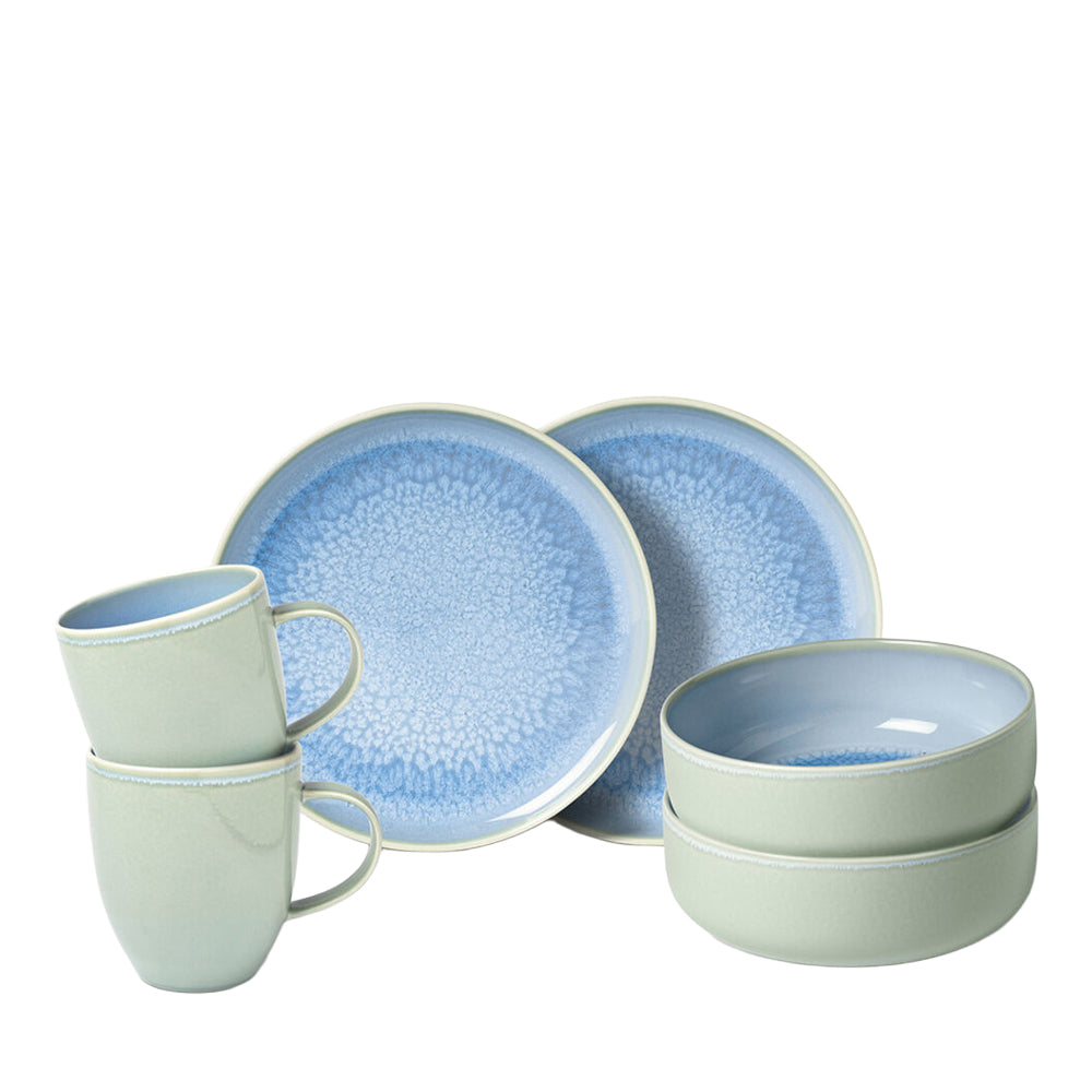 Villeroy & Boch Crafted Blueberry Ontbijtset 6-Delig