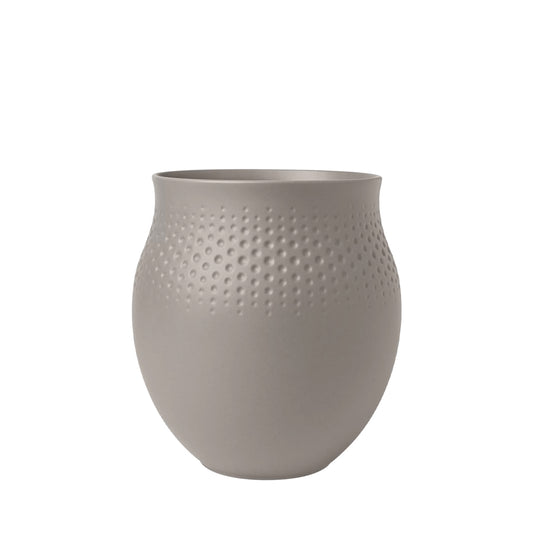 Villeroy & Boch Manufacture Collier Vaas Perle Taupe Large