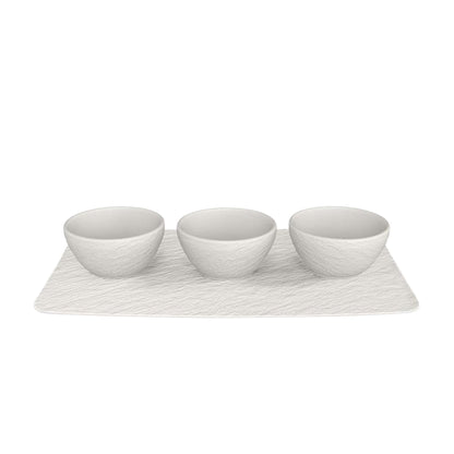 Villeroy & Boch Manufacture Rock Blanc Serveerset 4-Delig