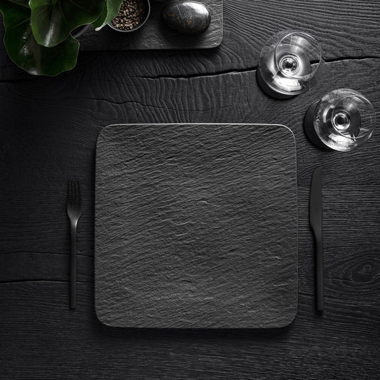 Villeroy & Boch Manufacture Rock Gourmet Bord Vierkant