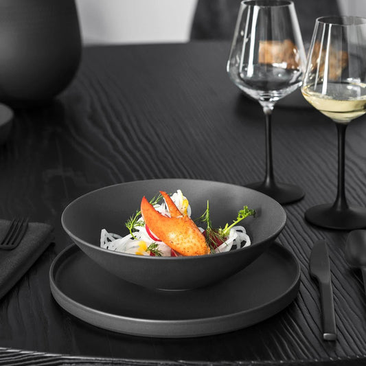 Villeroy & Boch Manufacture Rock Schaal Plat 24 cm