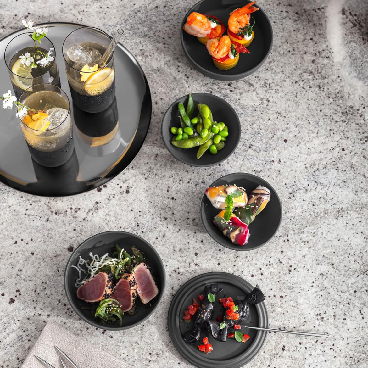Villeroy & Boch Manufacture Rock Serveerset 4-Delig