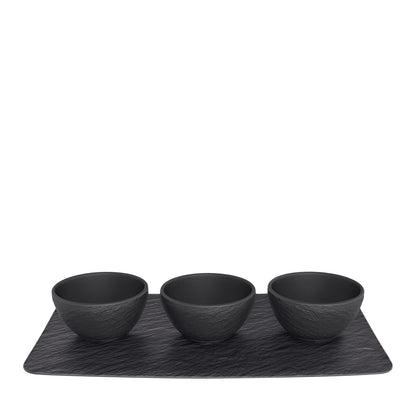 Villeroy & Boch Manufacture Rock Serveerset 4-Delig