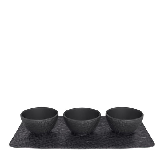 Villeroy & Boch Manufacture Rock Serveerset 4-Delig