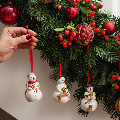 Villeroy & Boch Nostalgic Ornaments Sneeuwman 3 Stuks