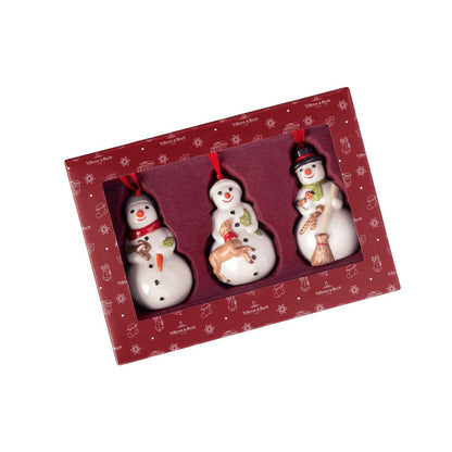Villeroy & Boch Nostalgic Ornaments Sneeuwman 3 Stuks