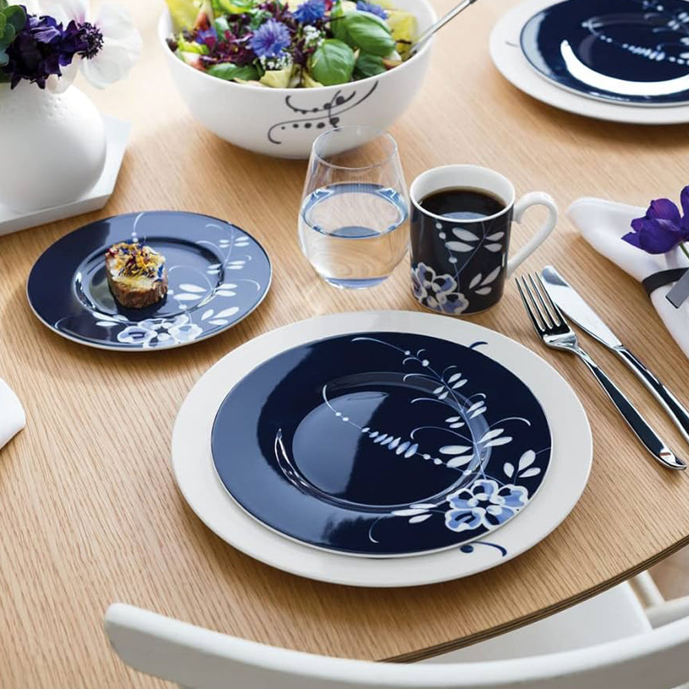 Villeroy & Boch Vieux Luxembourg Brindille Ontbijtbord 22cm blauw