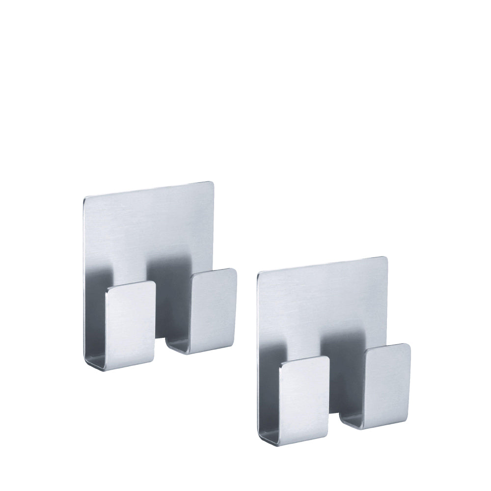 Zack Appeso Handdoekhaak Dubbel RVS 2 Stuks