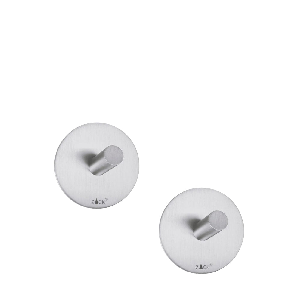 Zack Duplo Handdoekhaak RVS Mat 2 Stuks