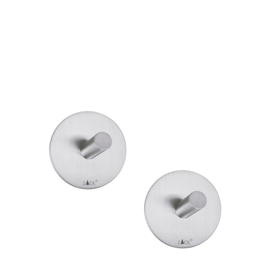 Zack Duplo Handdoekhaak RVS Mat 2 Stuks