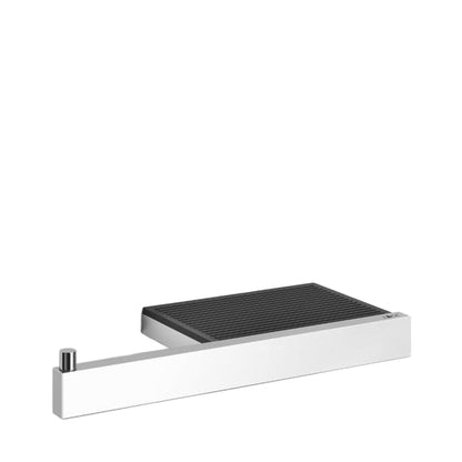 Zack Linea Toilettenpapierhalter, doppelte Montage, Edelstahl, glänzend