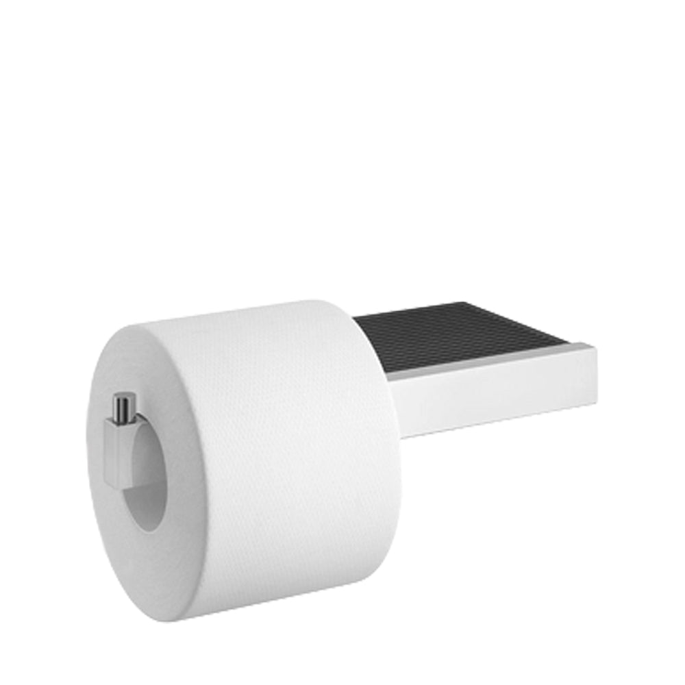 Zack Linea Toilettenpapierhalter, doppelte Montage, Edelstahl, glänzend