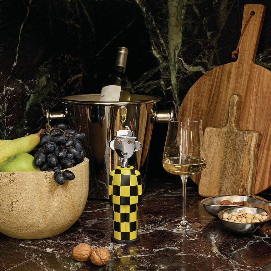 Alessi Alessandro M. Kurkentrekker Giallo e Nero