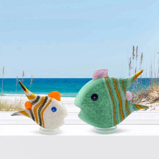 Borowski Angelfish Glasobject Mint Medium
