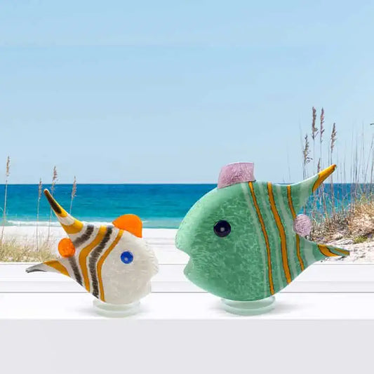 Borowski Angelfish Glasobject Mint Small