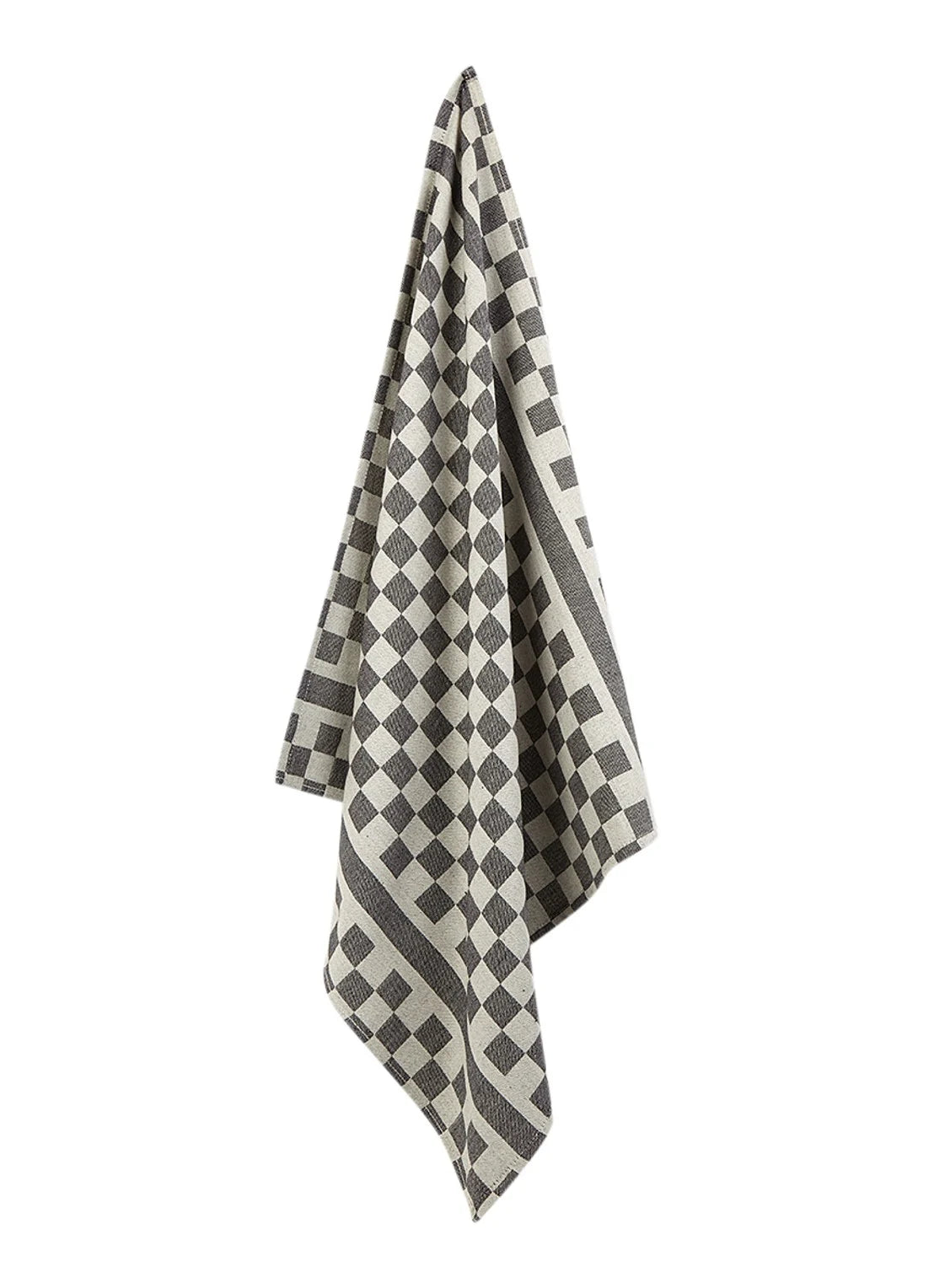 De Witte Lietaer Theedoek Groom Zwart 65X70