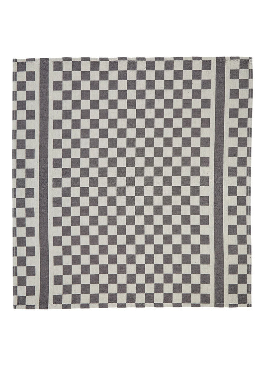 De Witte Lietaer Theedoek Groom Zwart 65X70