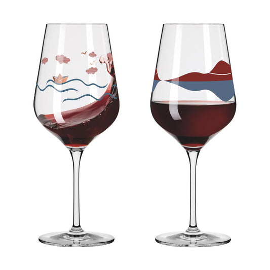 Ritzenhoff Herzkristall Rood Wijnglas 1/2 2 Stuks