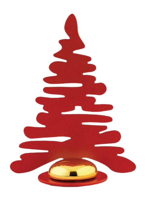 Alessi Barkplace Weihnachtsbaum mit Magnet, Edelstahl, 2-teilig