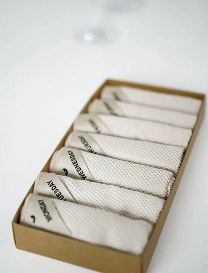 Klud Wafel Vaatdoekjes Almond 7 Stuks