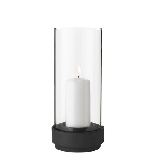Stelton Hurricane Windlicht Zwart 24,5 cm