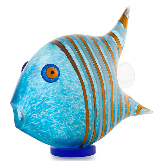 Borowski Angelfish Glasobject Lichtblauw Large