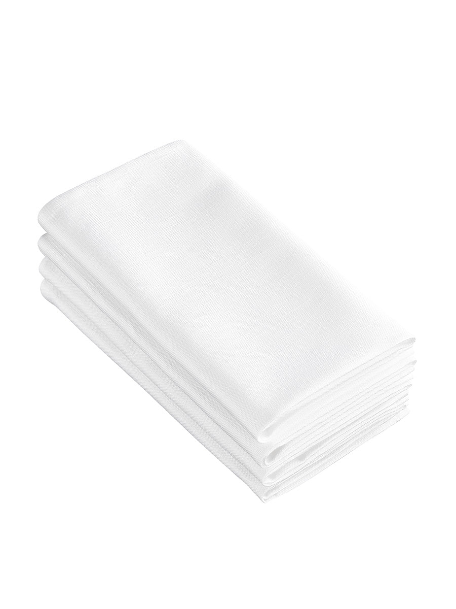 De Witte Lietaer Sonora Servet Wit 50 x 50 cm 4 Stuks