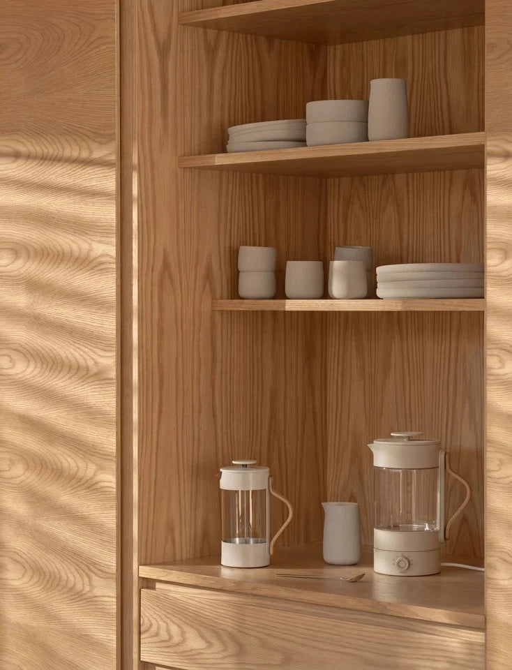 Stelton Emma Waterkoker Sand/Transparant 1,2 L met Temperatuurregelaar