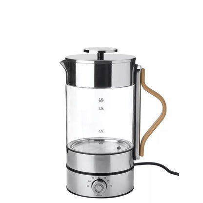 Stelton Emma Waterkoker RVS/Transparant 1,2 L met Temperatuurregelaar