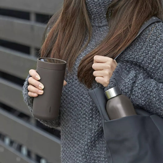 Stelton To Go CliCk Thermosbeker Soft Bark 0,4 L