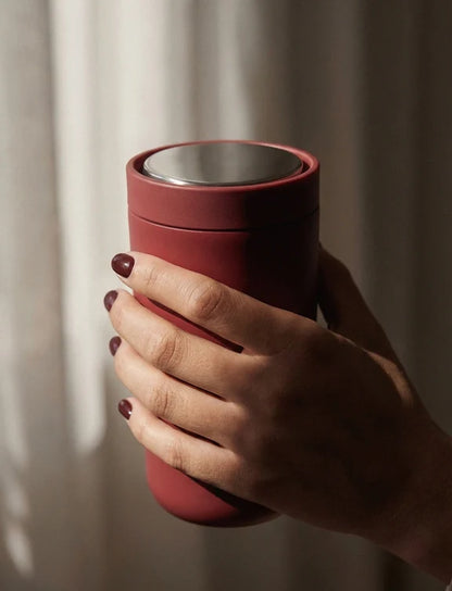 Stelton To Go CliCk Thermosbeker Soft Cherry Red 0,4 L