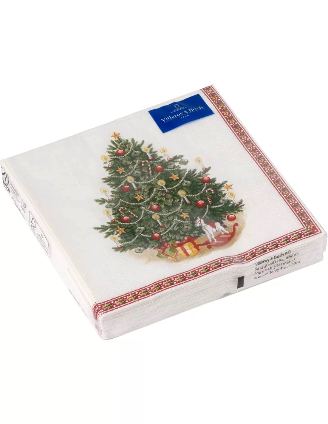 Villeroy & Boch Winter Bakery Specials Servetten Toy's Boom 33 X 33 cm