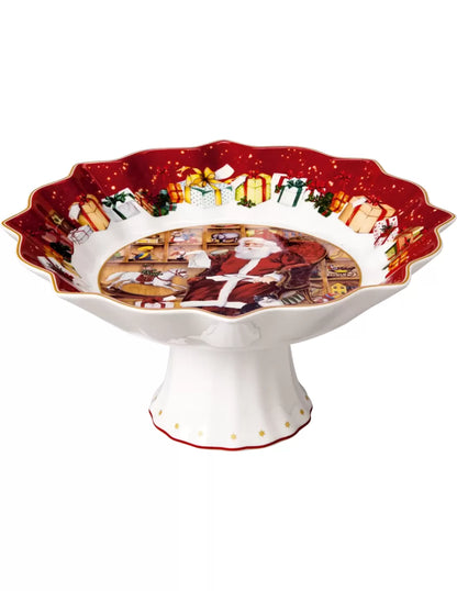 Villeroy & Boch Toy's Fantasy Serveerschaal Op Voet Kerstman 24 cm
