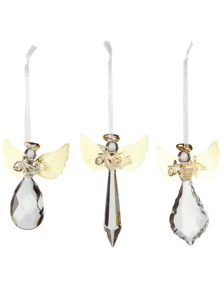 Villeroy & Boch Winter Collage Accessoires Engelen Glas 3 Stuks