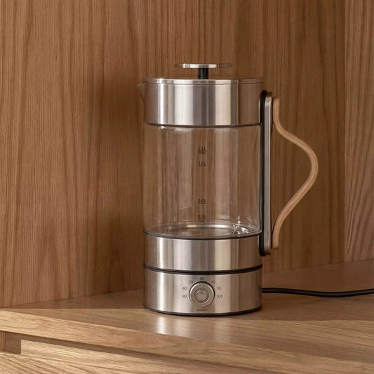 Stelton Emma Waterkoker RVS/Transparant 1,2 L met Temperatuurregelaar