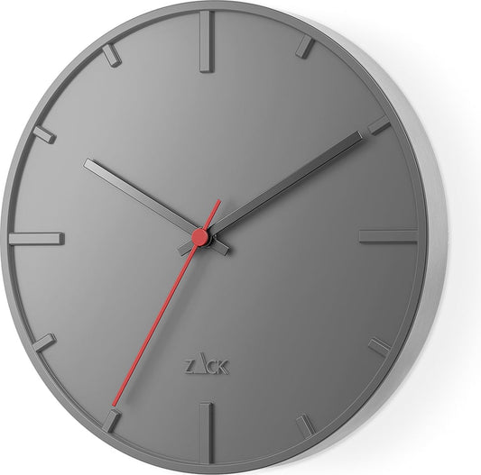 Zack Wanu Wandklok Grijs 26 cm